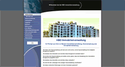 Desktop Screenshot of hbo-immobilien.de